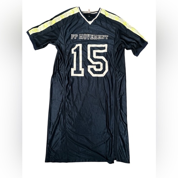 Free People Movement Happy Camper Jersey Athletic Sporty Streetwear Tee Dress - Picture 6 of 10